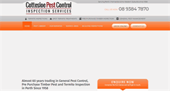 Desktop Screenshot of cottesloepestcontrol.com